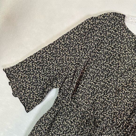 Lane Bryant Top Women Plus Size 26 Ditzy Floral Flare Sleeve Boho Peasant Flowy - Picture 6 of 13